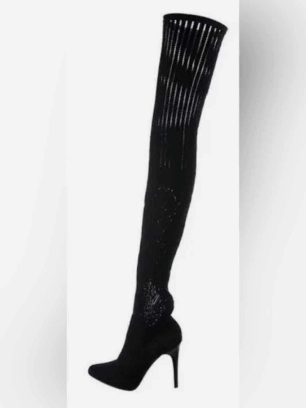 Donald J. Pliner Black Over-the-Knee Stiletto Boot